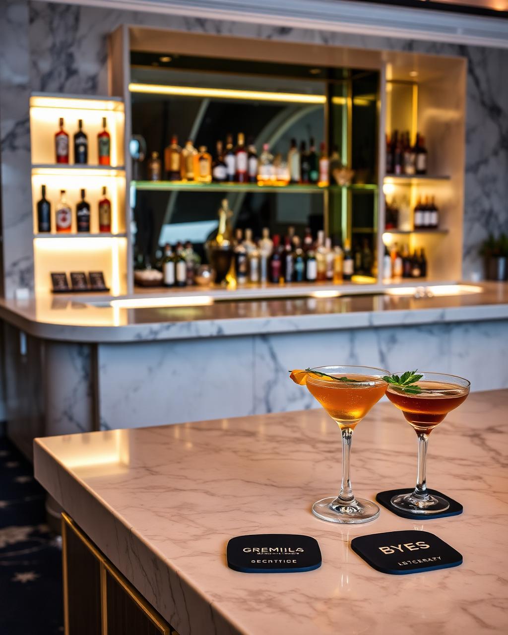 Custom bar concept for event service
